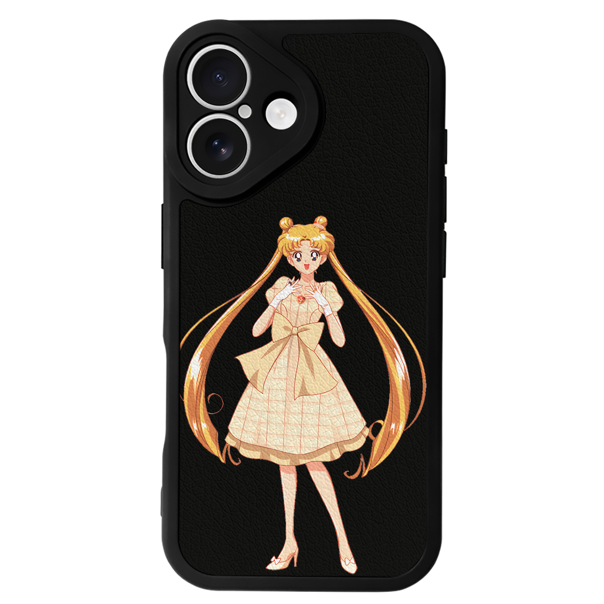 （画像用） 美少女戦士セーラームーン 愛野 美奈子 あいの みなこ Sailor Moon Aino Minako 【iPhone 16シリーズ対応】シリコンスマホケース（レザー調） 材質：シリコン